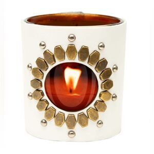 Dillon Luxury Candles Designer Candle “Alice's Looking Glass” White Leat…